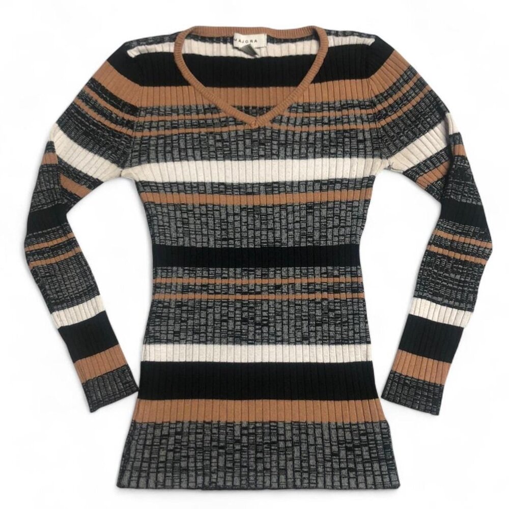 Majora Ribbed Knit Fitted Top - Picture 2 of 5